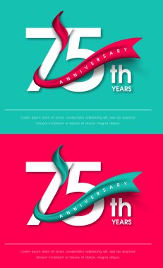 Yıldönümü Amblemler şablon tasarımı