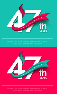 Yıldönümü Amblemler şablon tasarımı