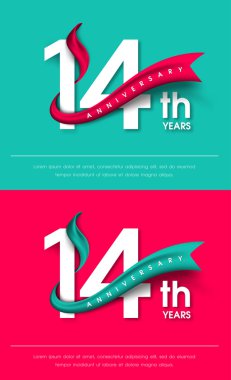 Yıldönümü Amblemler şablon tasarımı
