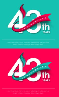 Yıldönümü Amblemler şablon tasarımı