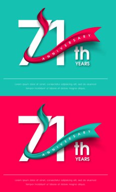 Yıldönümü Amblemler şablon tasarımı