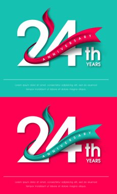 Yıldönümü Amblemler şablon tasarımı