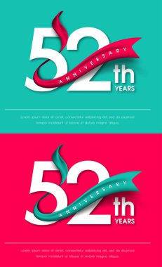 Yıldönümü Amblemler şablon tasarımı