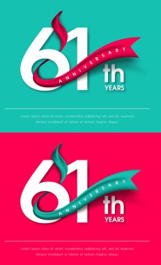 Yıldönümü Amblemler şablon tasarımı