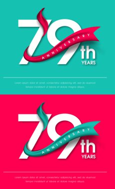 Yıldönümü Amblemler şablon tasarımı