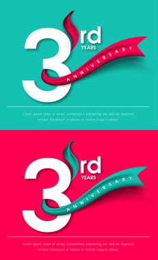 Yıldönümü Amblemler şablon tasarımı