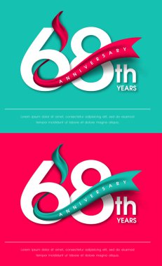 Yıldönümü Amblemler şablon tasarımı