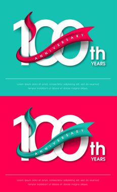 Yıldönümü Amblemler şablon tasarımı