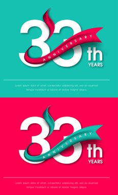 Yıldönümü Amblemler şablon tasarımı