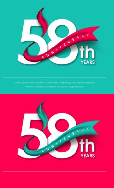 Yıldönümü Amblemler şablon tasarımı