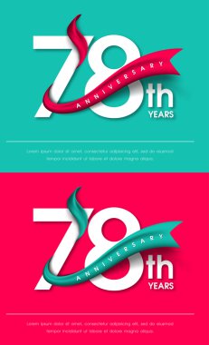 Yıldönümü Amblemler şablon tasarımı