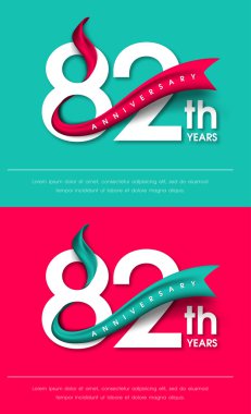 Yıldönümü Amblemler şablon tasarımı