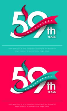 Yıldönümü Amblemler şablon tasarımı