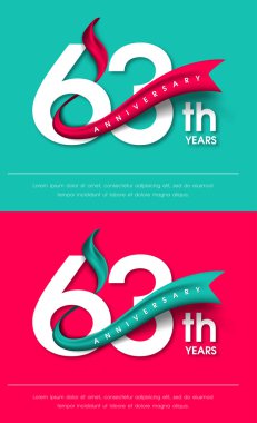 Yıldönümü Amblemler şablon tasarımı