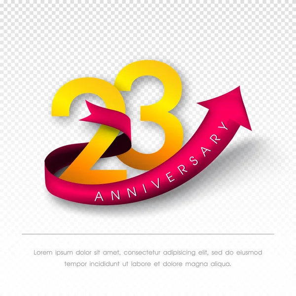 Modèle d'emblèmes anniversaire design . — Image vectorielle