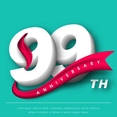 Yıldönümü Amblemler şablon tasarımı