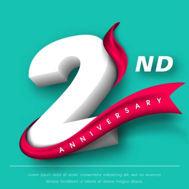 Yıldönümü Amblemler şablon tasarımı