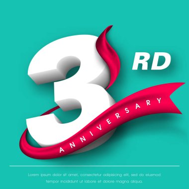 Yıldönümü Amblemler şablon tasarımı