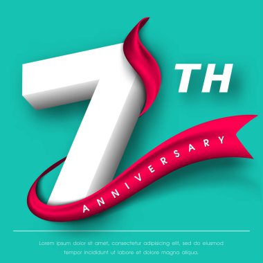 Yıldönümü Amblemler şablon tasarımı