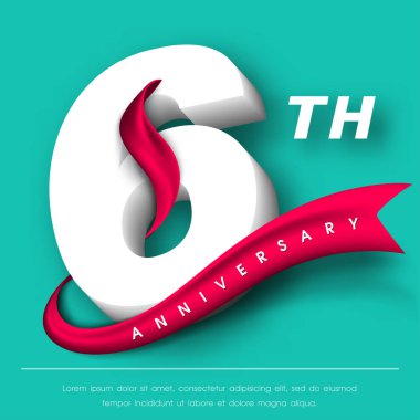Yıldönümü Amblemler şablon tasarımı