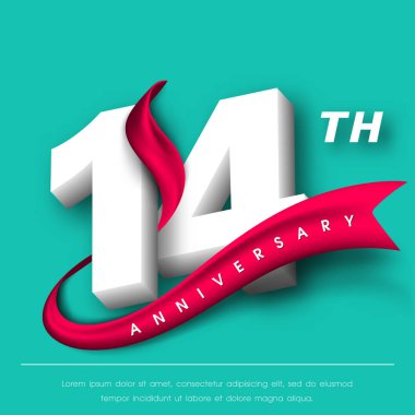 Yıldönümü Amblemler şablon tasarımı