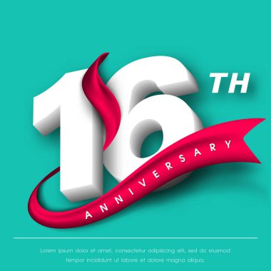 Yıldönümü Amblemler şablon tasarımı