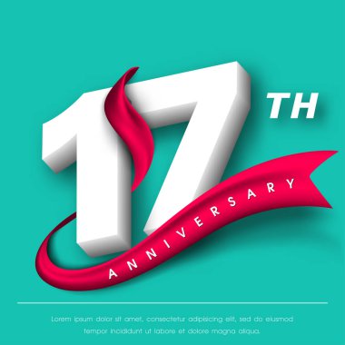 Yıldönümü Amblemler şablon tasarımı