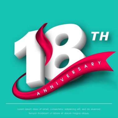 Yıldönümü Amblemler şablon tasarımı