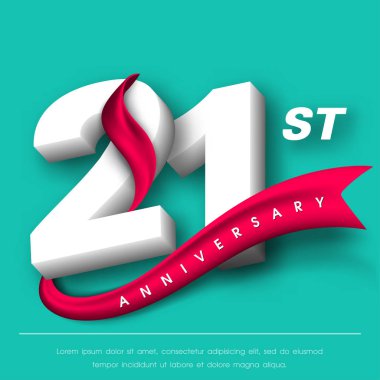 Yıldönümü Amblemler şablon tasarımı