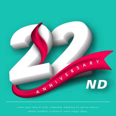 Yıldönümü Amblemler şablon tasarımı