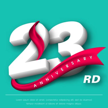 Yıldönümü Amblemler şablon tasarımı