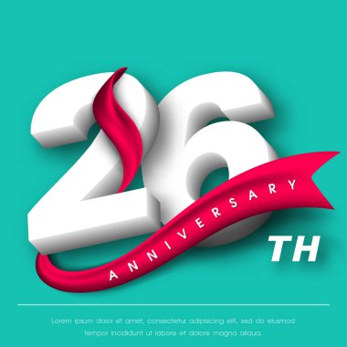 Yıldönümü Amblemler şablon tasarımı