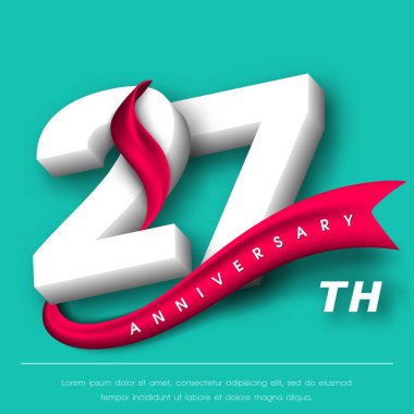 Yıldönümü Amblemler şablon tasarımı