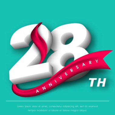 Yıldönümü Amblemler şablon tasarımı