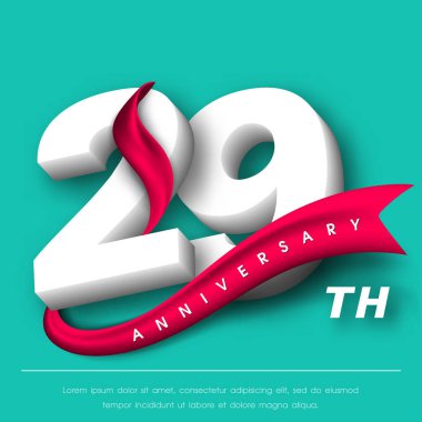 Yıldönümü Amblemler şablon tasarımı