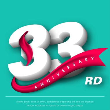 Yıldönümü Amblemler şablon tasarımı