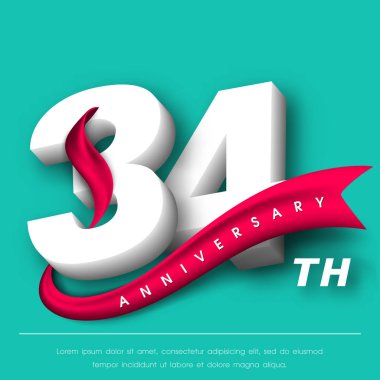 Yıldönümü Amblemler şablon tasarımı