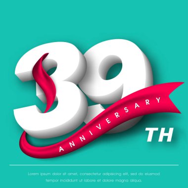 Yıldönümü Amblemler şablon tasarımı