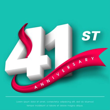 Yıldönümü Amblemler şablon tasarımı