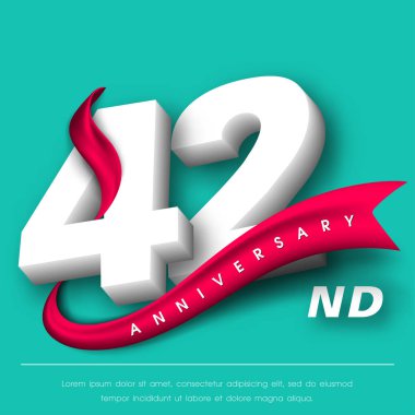 Yıldönümü Amblemler şablon tasarımı