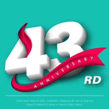 Yıldönümü Amblemler şablon tasarımı