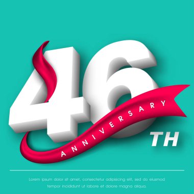 Yıldönümü Amblemler şablon tasarımı