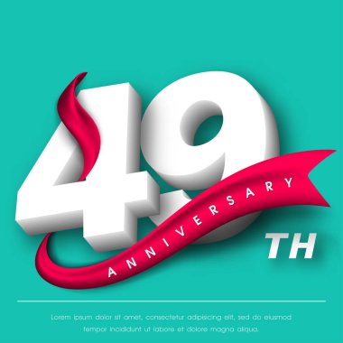 Yıldönümü Amblemler şablon tasarımı