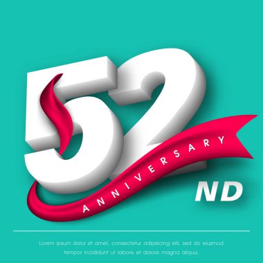 Yıldönümü Amblemler şablon tasarımı