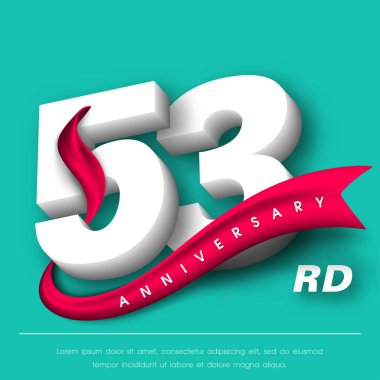 Yıldönümü Amblemler şablon tasarımı