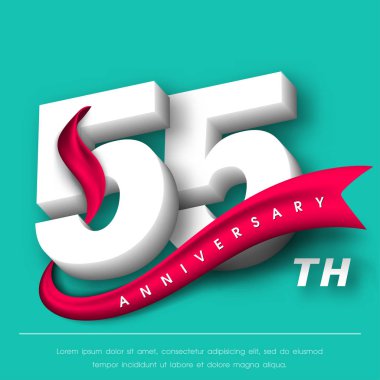 Yıldönümü Amblemler şablon tasarımı