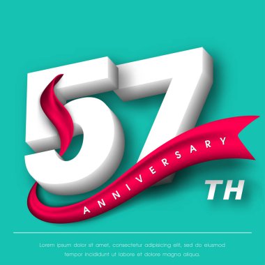 Yıldönümü Amblemler şablon tasarımı