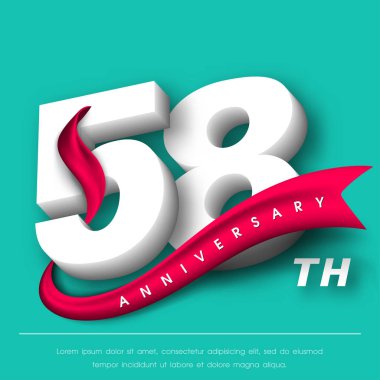 Yıldönümü Amblemler şablon tasarımı