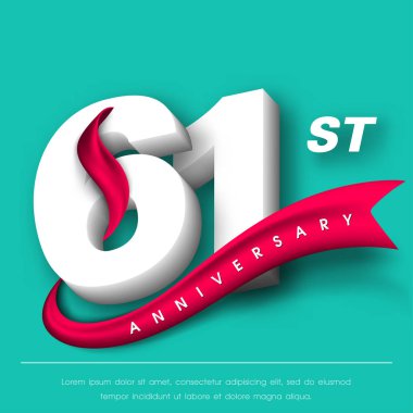 Yıldönümü Amblemler şablon tasarımı