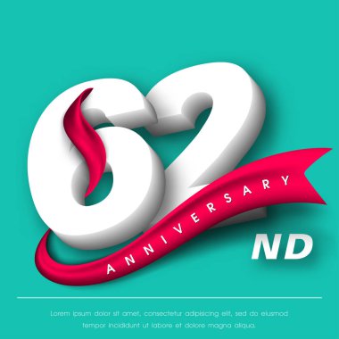 Yıldönümü Amblemler şablon tasarımı